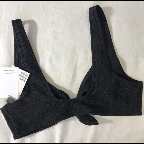 Crepe Knot Tie Bikini Top - Picture 7 of 9